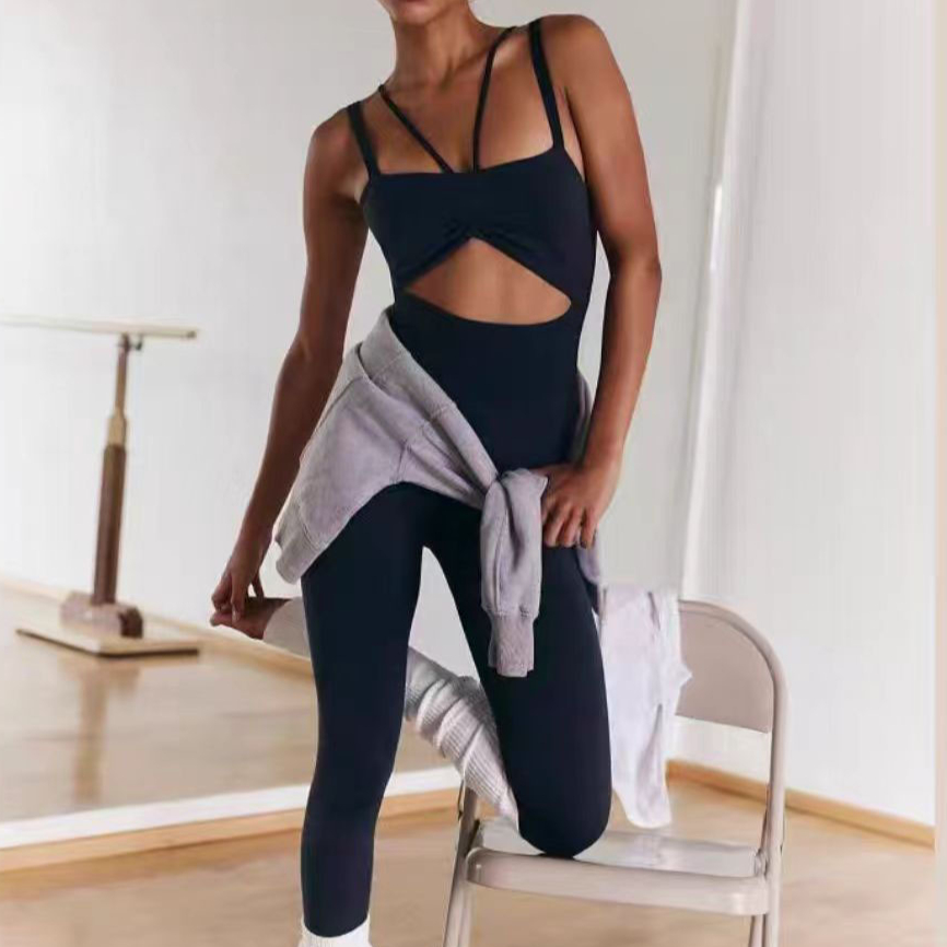 섹시한 홀터넥 스크런치 여성 짐 스포츠 점프수트, 엉덩 - Yoga Overall Fitness 리뷰 및 가격