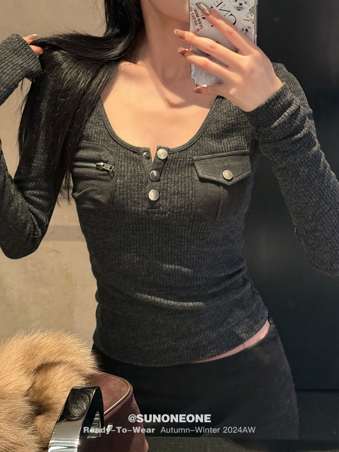 스웨터 점퍼 풀오버 여성 올드 머니 여성 비대칭 펑크  - Yoga Fitness Class 리뷰 및 가격